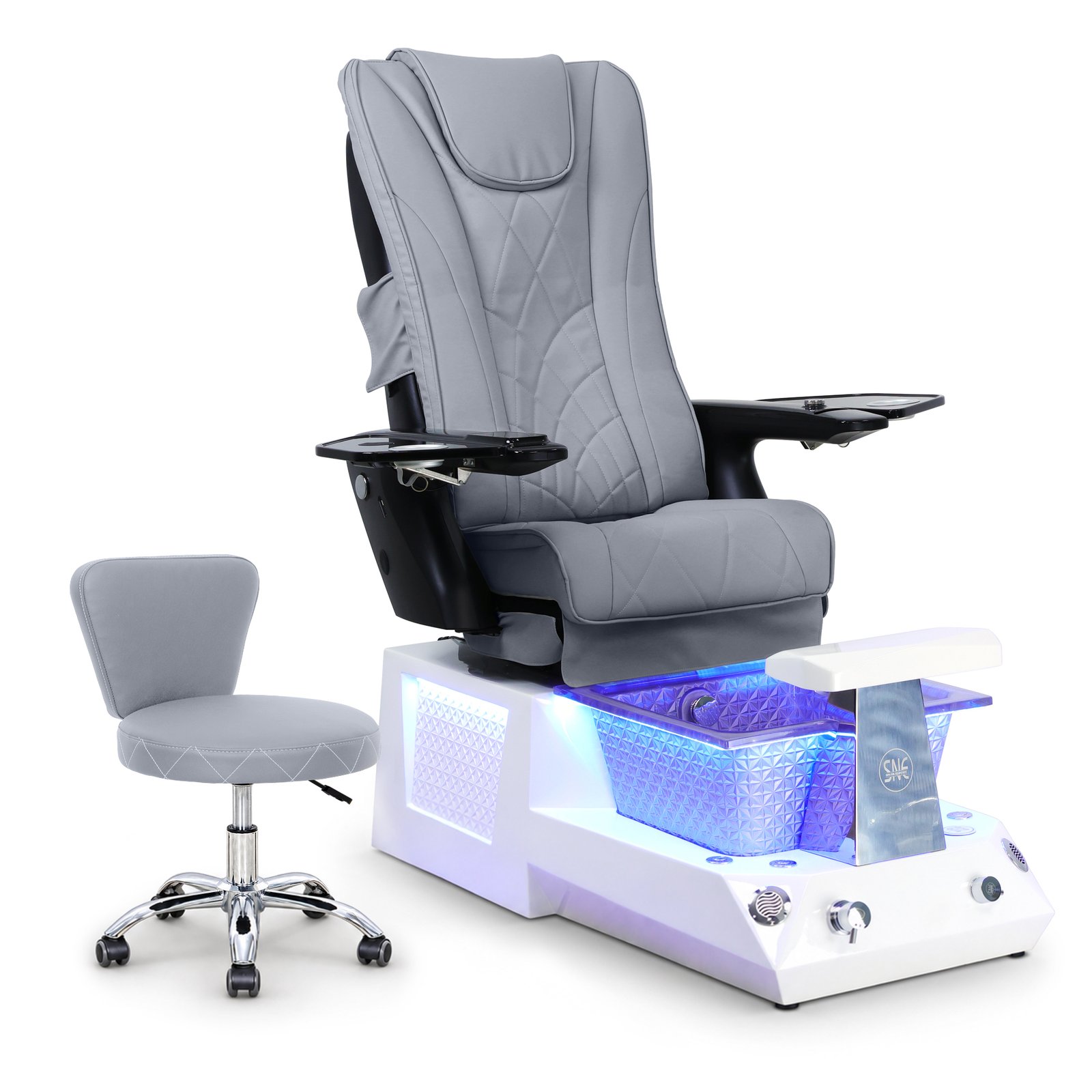 Lucas Apex Pedicure Spa Chair – Heated Massage, Duo Jet & Acetone-Resistant